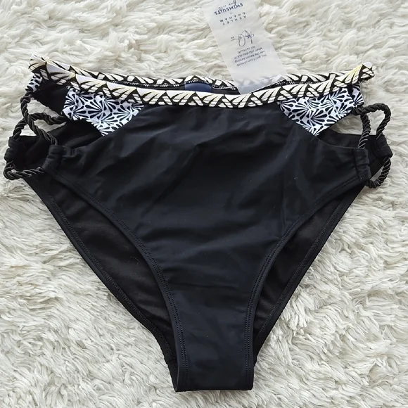 NWT Ashley Graham × Swimsuits For All Hi-Rise Open-side Bikini Bottom US 8 - Picture 2 of 8